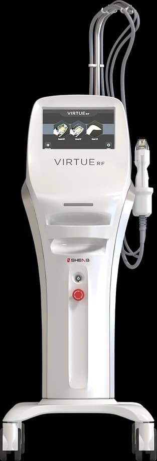 니들 RF — VIRTUE RF · 시술 장비. 참고 사진이며 실제 장비 모델·사용 제품은 상담에서 확인합니다.